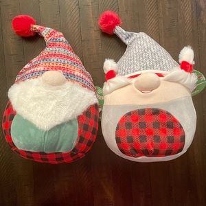 NWT Squishmallows 8 inch Banu The Gnome & Deidra The Gnome Holiday 2022